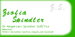 zsofia spindler business card